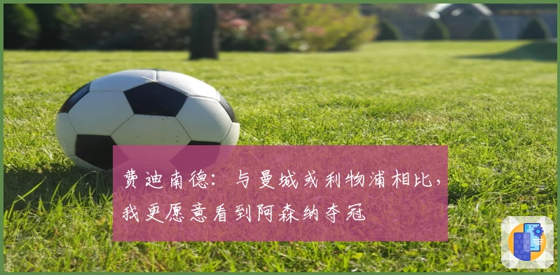 费迪南德：与曼城或利物浦相比，我更愿意看到阿森纳夺冠